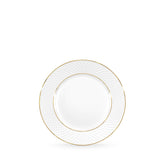 Wilmax Dessertteller mit Goldlinien, flacher Rand, 20 cm, WL-880102102/A